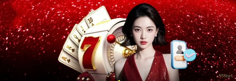 Imagem promocional do login da 555bet